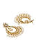 Kundan Pearls Gold Plated Floral Chandbali Earring