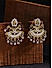 Ghungroo Dual Toned Crescent Chandbali Earring 