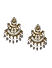 Ghungroo Dual Toned Crescent Chandbali Earring 