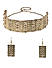 Stones Gold Plated Choker Set