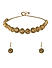 Stones Gold Plated Jewellery Set