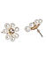 White Pearls Classic Floral Stud Earring