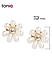 White Pearls Classic Floral Stud Earring