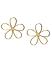 Gold Plated Floral Drop Earring