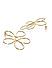 Gold Plated Floral Drop Earring