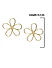 Gold Plated Floral Drop Earring