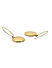 Gold Plated Spherical Drop Earring