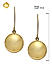 Gold Plated Spherical Drop Earring