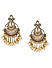 Pearl Kundan Gold Plated Crescent Chandbali Earring