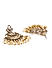 Pearl Kundan Gold Plated Crescent Chandbali Earring