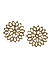 Kundan Gold Plated Floral Stud Earring