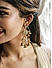 Kundan Beaded Gold Plated Floral Chandbali Earring