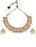  Begum Gold Wedding Ethnic Traditional Pearls & Kundan Jewellery Set For Women(1 Necklace+ 1 Pair Earrings)