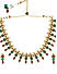 Ruby Emerald Pearls Gold Plated Jewellery Set 