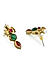 Ruby Emerald Pearls Gold Plated Jewellery Set 