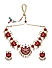 Ruby Emrald Gold Plated Temple Jewellery Set