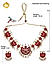 Ruby Emrald Gold Plated Temple Jewellery Set