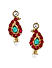 Ruby Emrald Gold Plated Temple Jewellery Set 