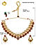 Ruby Emerald Gold Plated Temple Jewellery Set 