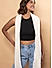 Toniq Elegant White Solid Crepe Scarf/Shawl For Women