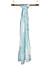 Toniq Turquoise Blue and White Tie and Dye Scarf For Women