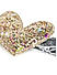 Girls Set of 2 Gold-Toned and Silver-Toned Embellished Alligator Hair Clips