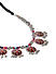 Ghungroo Multicolor Metal Beaded Enamelled Floral Necklace 