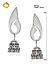 Ghungroo Silver Plated Contemporary Jhumka Earring 