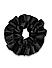 ToniQ Classic Black Pleated Scrunchie For Women