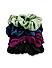 ToniQ Set of 4 Satin Multicolor Scrunchie for Women