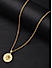 The Bro Code Gold Plated Shining Sun Pendant Necklace for Men