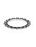 Fida Ehinic Silver Plated oxidised Queen Embossed Bangle For Women