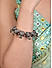 Fida Ethinic Silver plated Ghungroo Oxidised Kada Bracelet For Women