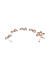 Fida Ethinic Rose Gold Plated CZ Stone Studded Floral Hair Chain For Women 