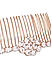 Fida Ethnic Rose Gold plated Embellished Floral Hair Comb For Women