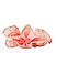 Toniq Pink Ruffled Elastic Hair Scrunchies For Women