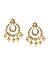  Ethnic Indian Traditional Classic Kundan Stone Embellished Chandbali Earrings For Women.