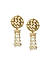 Kundan Beads Gold Plated Chained Drop Earring