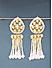  Ethnic Indian Traditional Gold Kundan & Beads Embellished Drop Earrings For Women