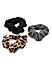 ToniQ Set Of 3 Solid and Printed hair Scrunchie For Women