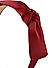 ToniQ Red Knotted Bow Head Band For Women