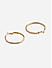 ToniQ Trendy Gold CZ Diamond Hoop Earrings For Women 