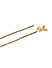 Set of 2 Multicolor Stones Studded Gold Plated Anklets