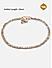 Set of 2 Stones Studded Metal Beaded Gold Plated Anklets