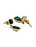 ToniQ Stylish Green Gem Stone Teardrop Earrings For Women
