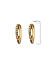 ToniQ Classic Gold Toned CZ Stone Hoop Earring For Women