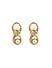 ToniQ Classic Pearl & Stone Studded Infinity Jewelry Set for Women