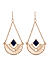 ToniQ Stylish Navy Stone Crescent Jewelry Set For Women