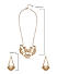 ToniQ Stylish Gold Plated Coin Drops Jewelry Set For Women