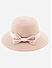 Pastel Pink Bow Straw Beach Vacation Kids Summer Hat 